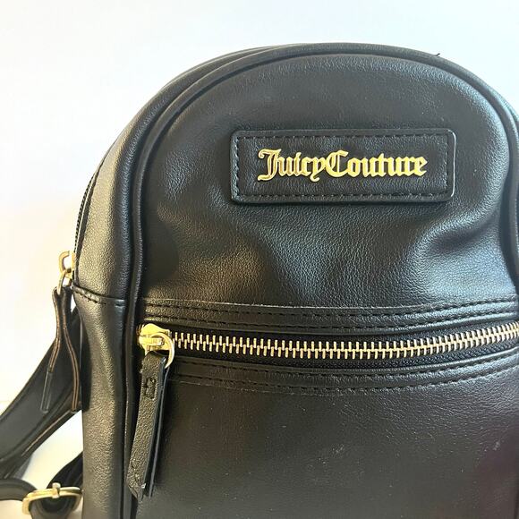 JUICY COUTURE Black Mini Backpack and Pink Heart Wallet Set - Picture 4 of 16